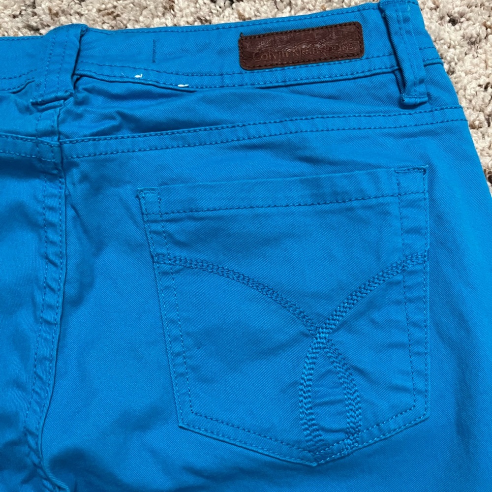 Calvin Klein Jeans Women’s Blue Denim Skinny Crop Jeans Size 8 - Picture 6 of 10